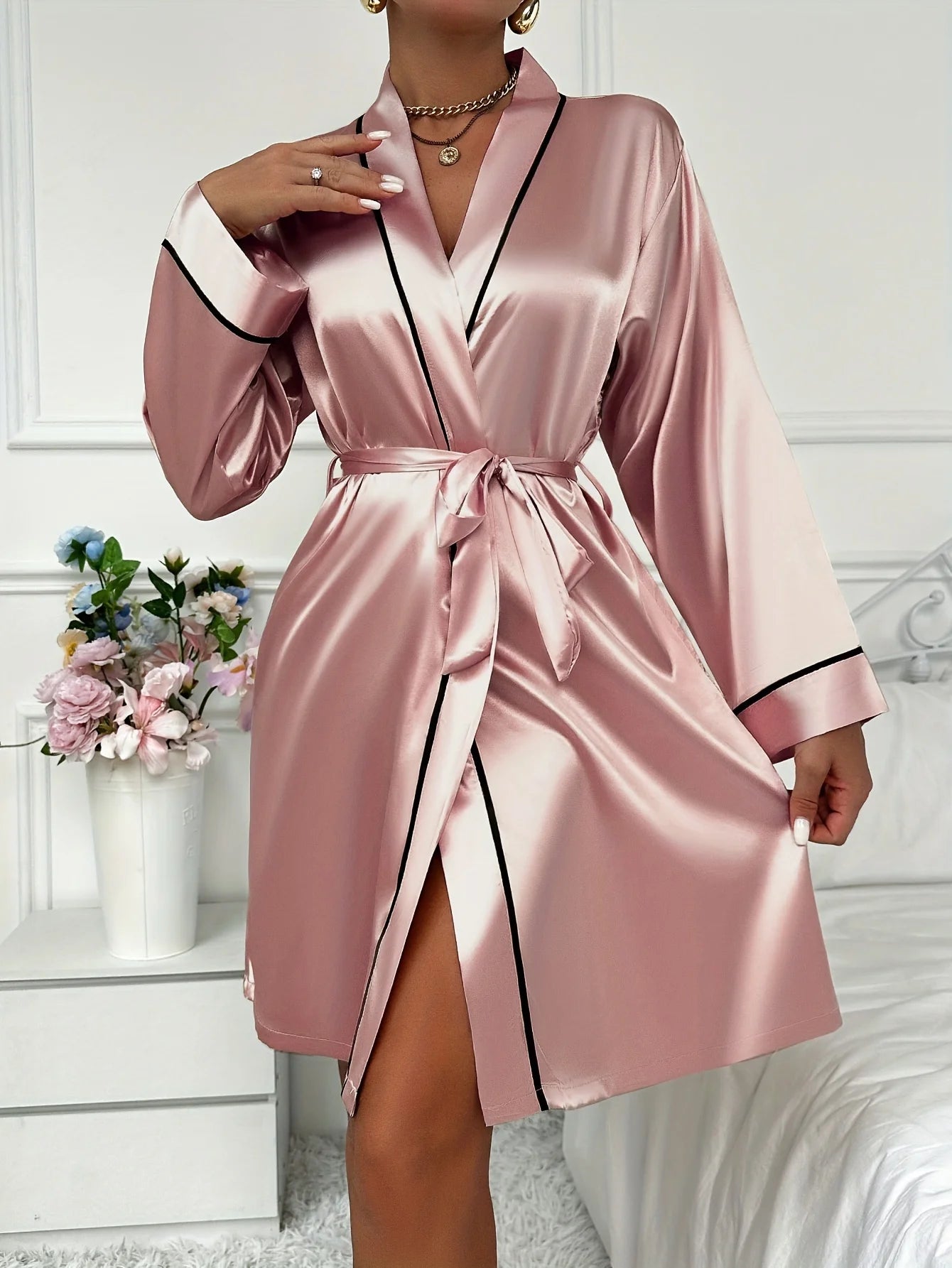 Diana Silk Belted Robe