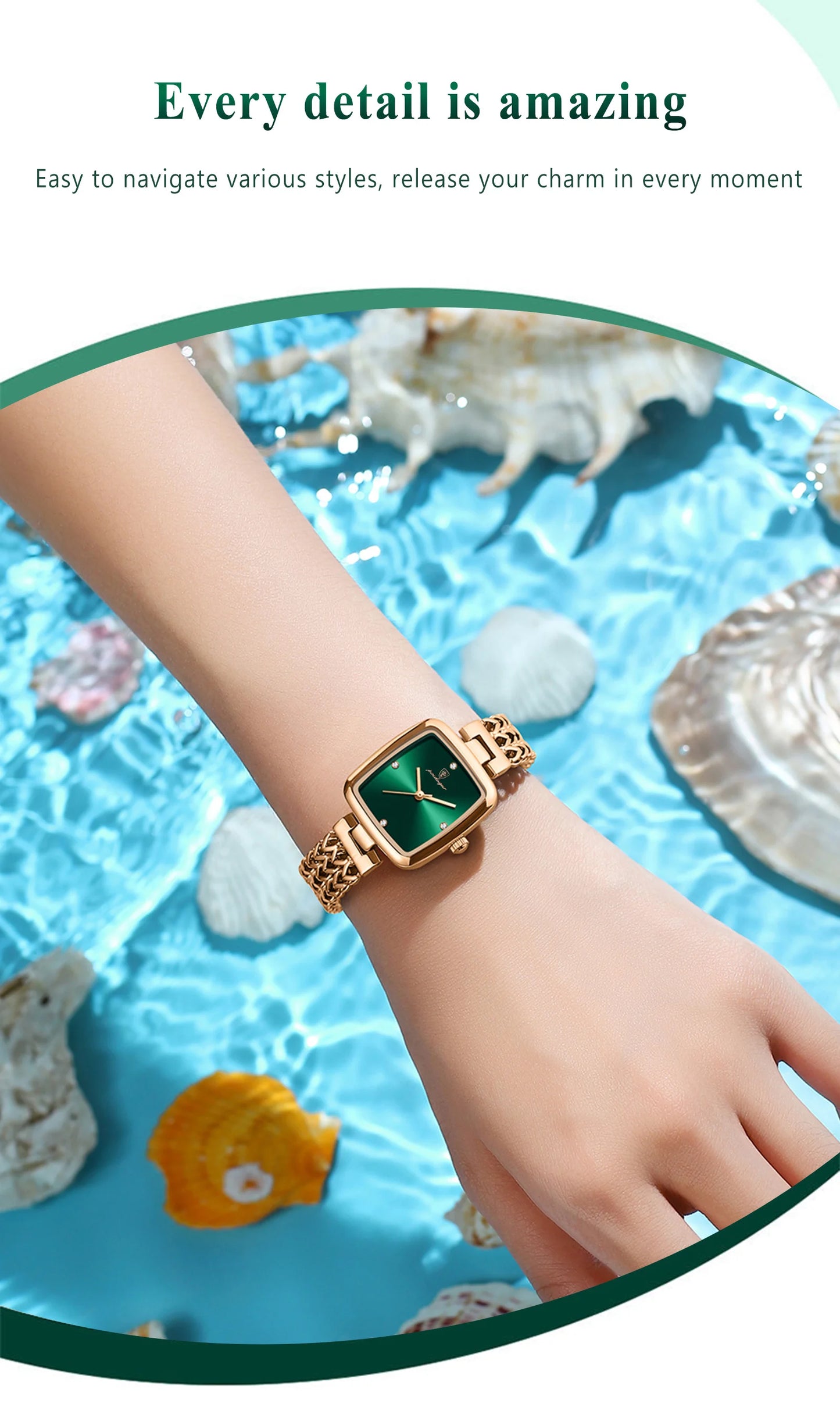 Zawra Luxury Square Watch