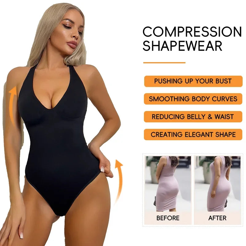 Halter Bodysuit Camisole Shapewear