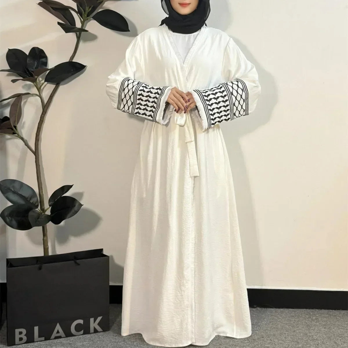 Ghaza Open Front Abaya