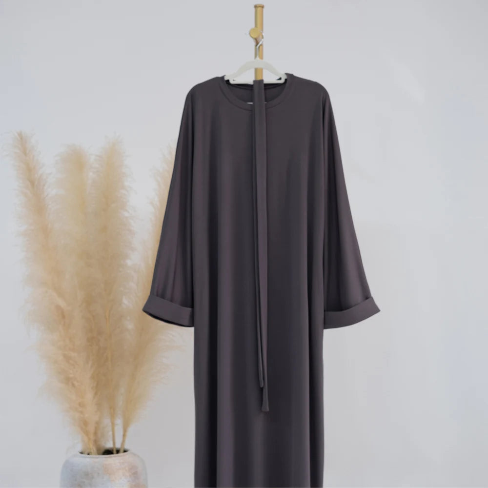 Nouf Rib Knit Abaya