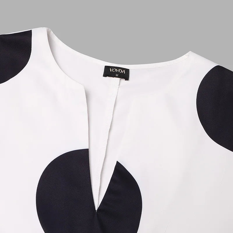 VONDA Polka Dot Dress