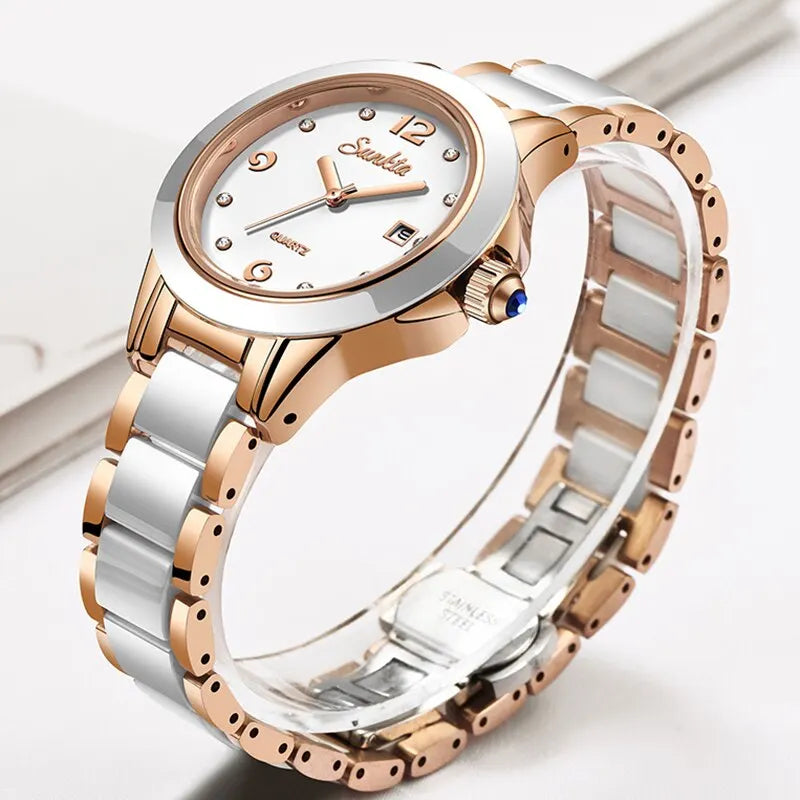 Lige Rose Gold Bracelet Watches