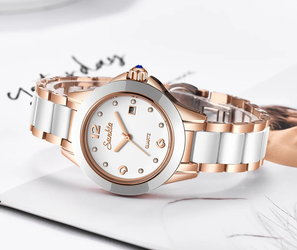 Lige Rose Gold Bracelet Watches