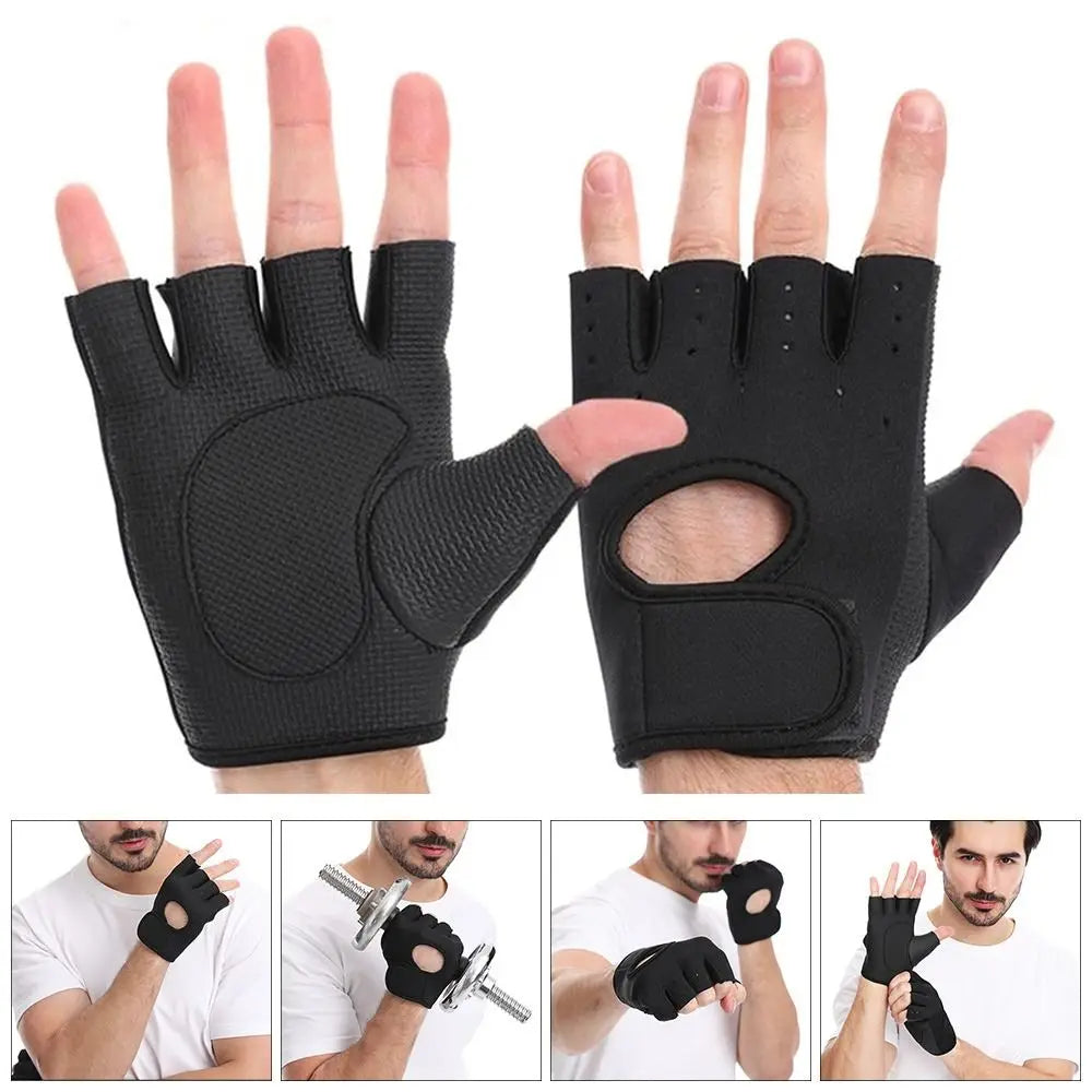 Finger Silicone Palm Weightlifting Gloves