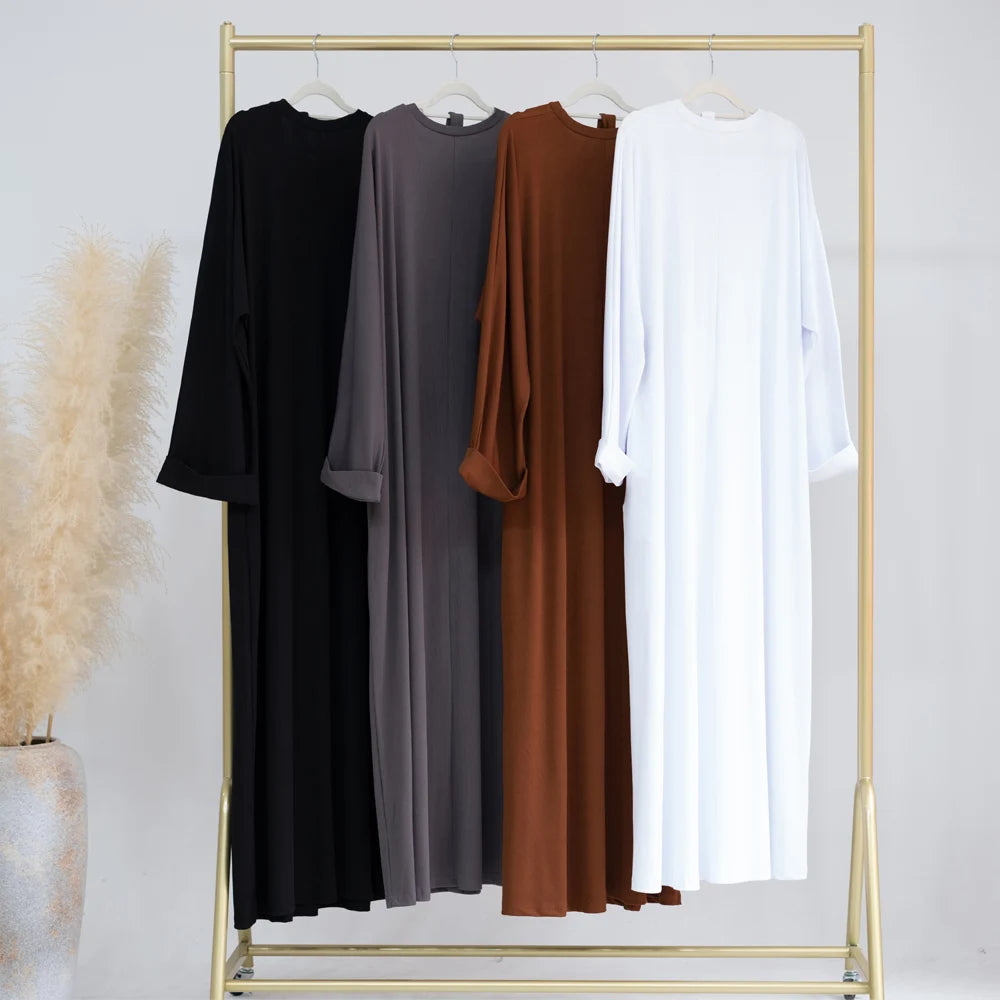 Nouf Rib Knit Abaya