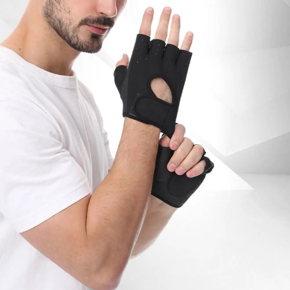 Finger Silicone Palm Weightlifting Gloves