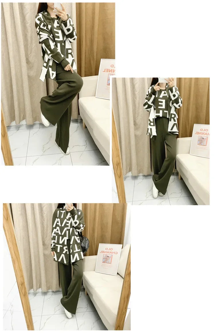 Seham Knitting 3Piece Set