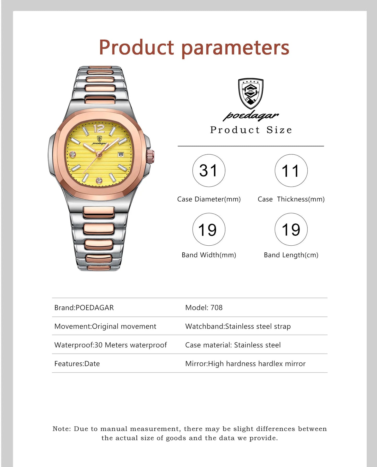 POEDAGAR5 Top Luxury Watch