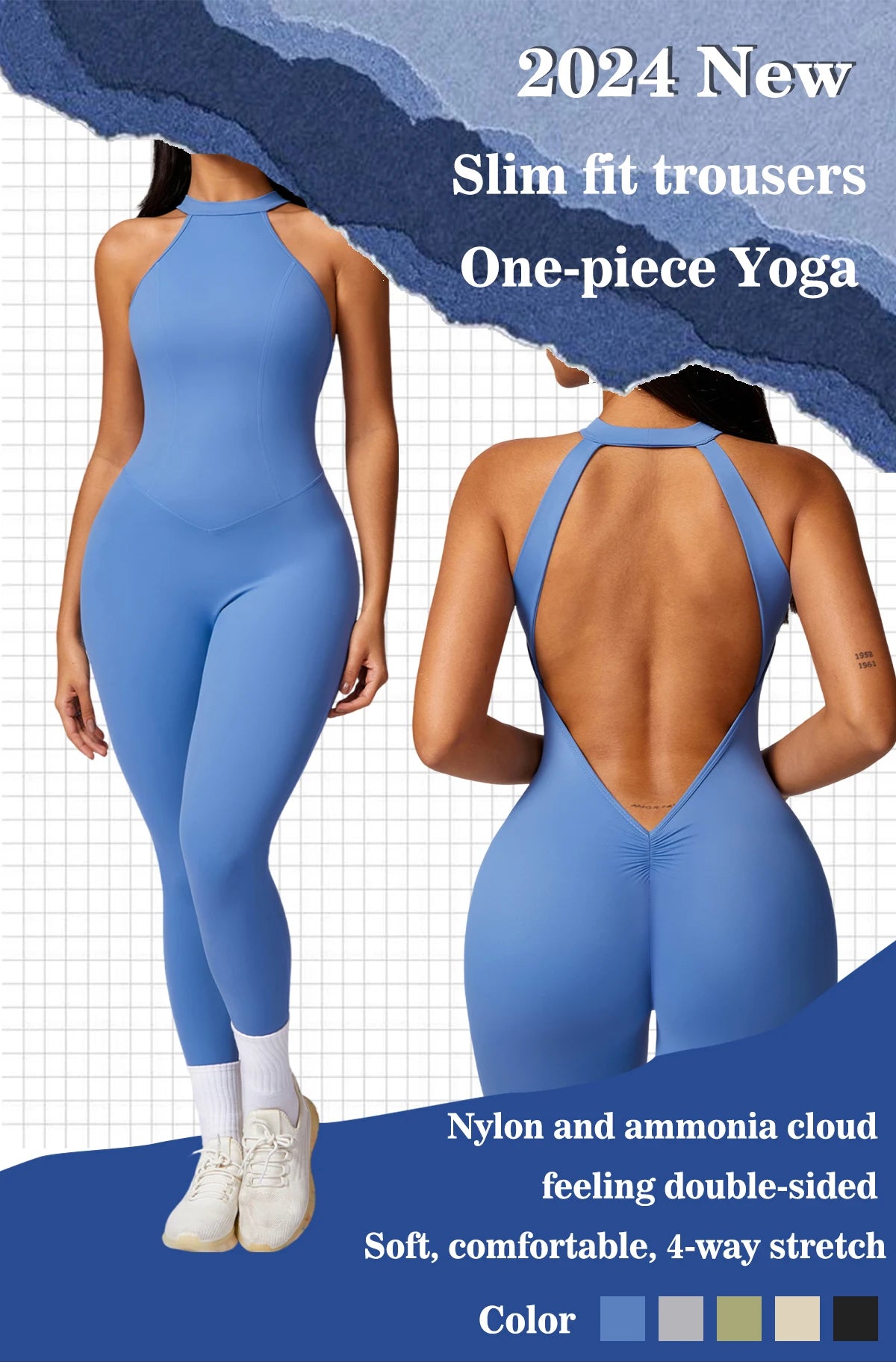 Delaila3 Backless Bodysuit