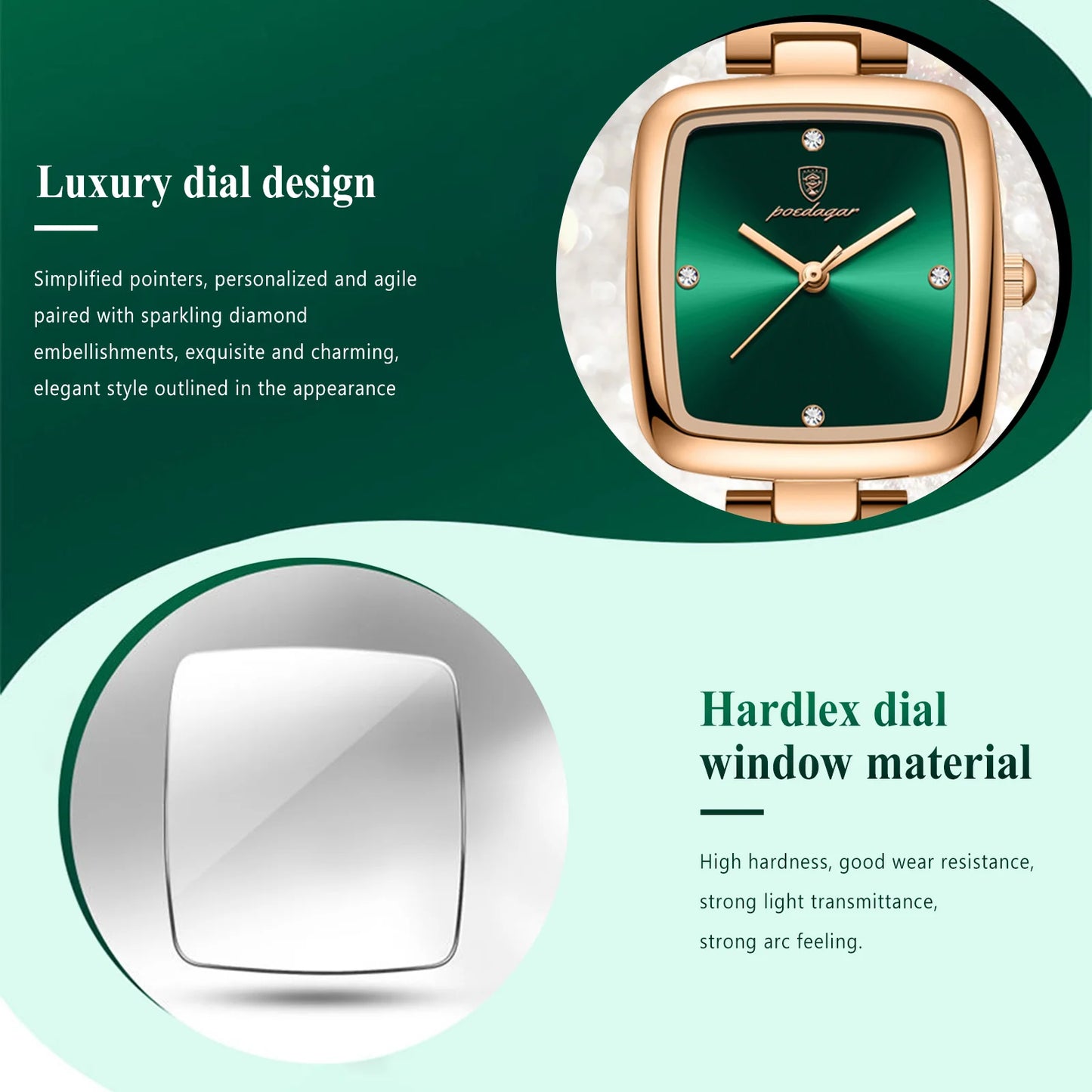 Zawra Luxury Square Watch
