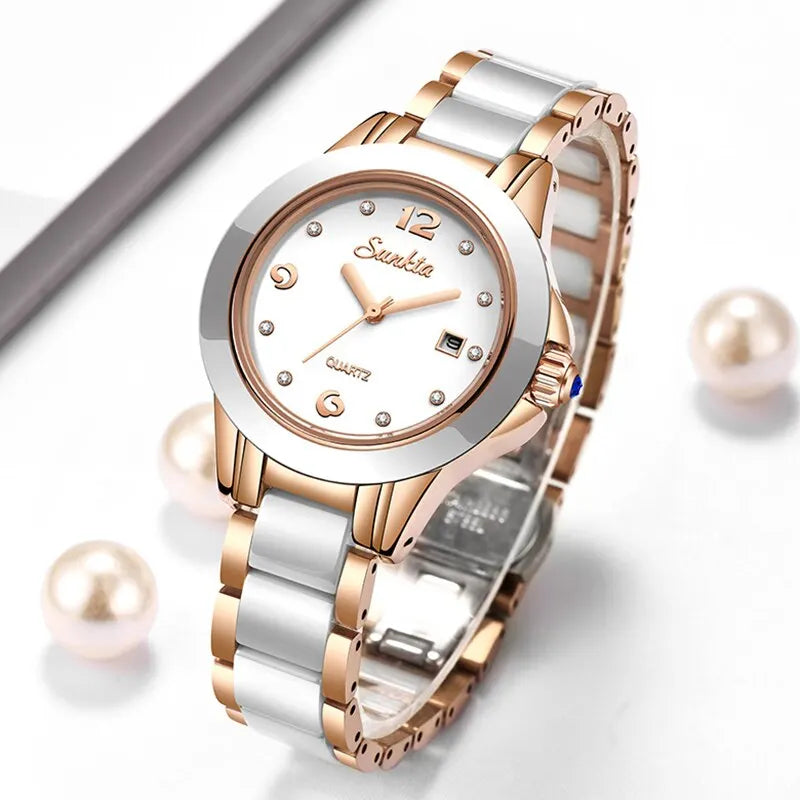 Lige Rose Gold Bracelet Watches