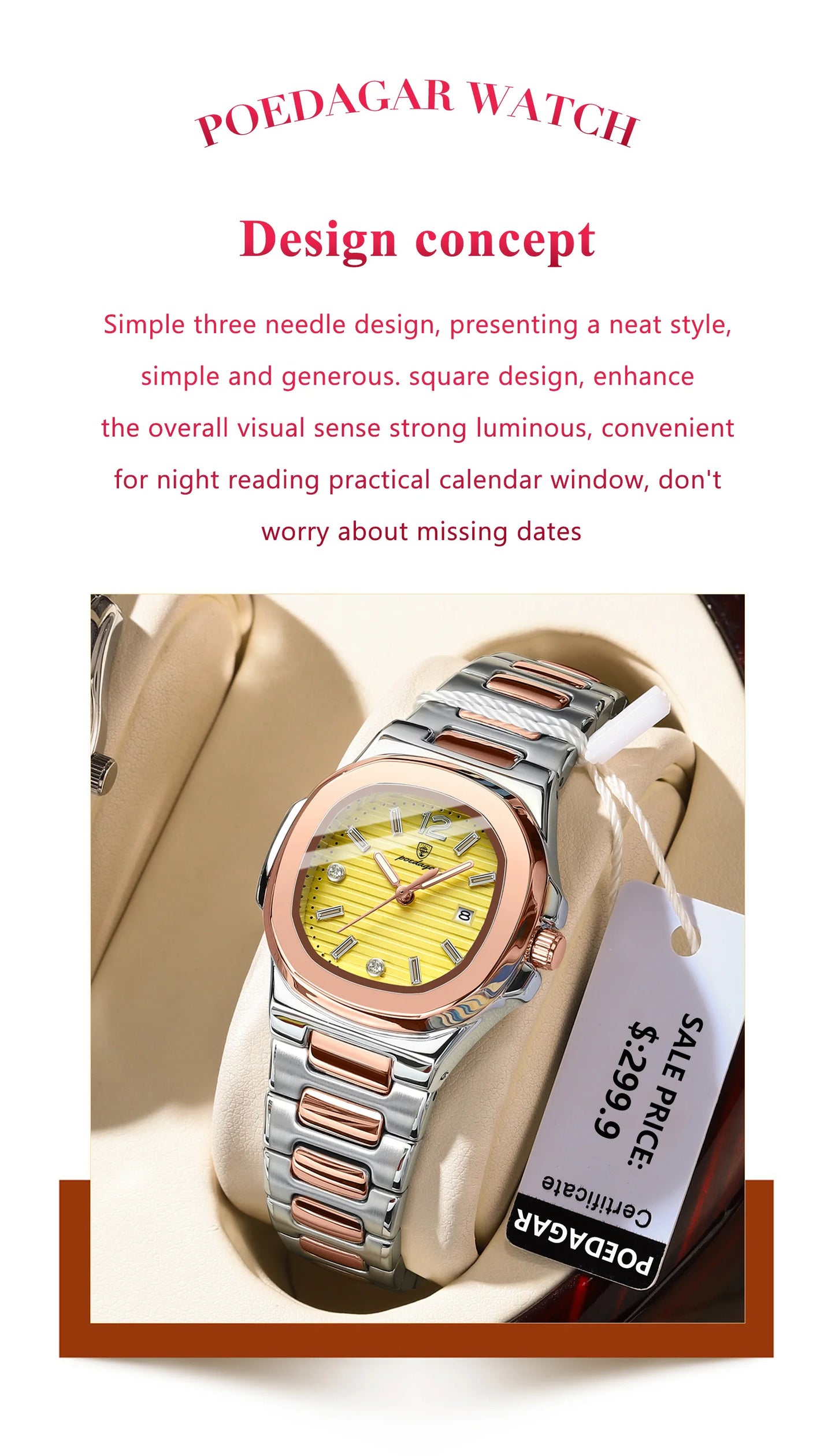 POEDAGAR5 Top Luxury Watch