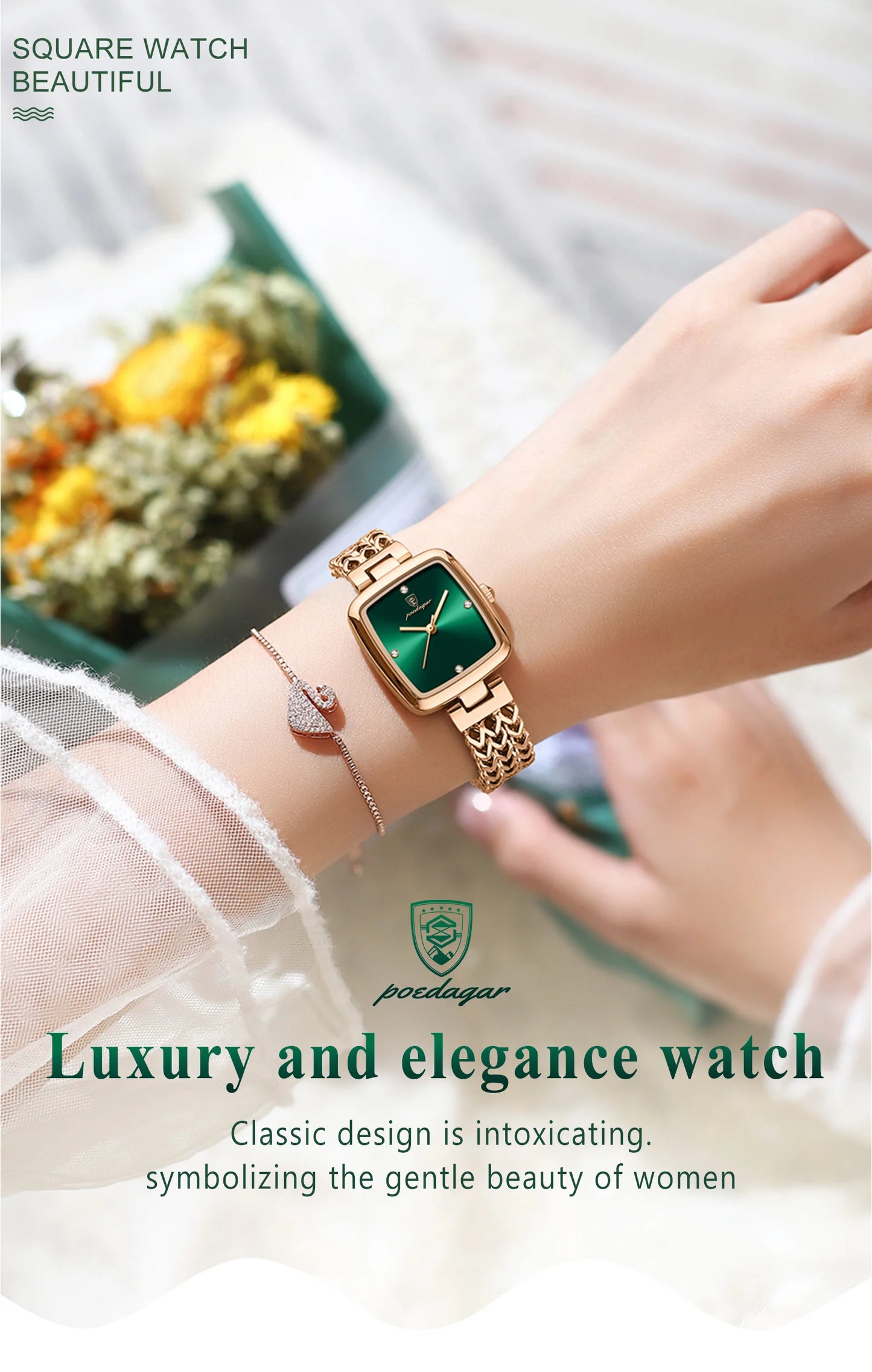 Zawra Luxury Square Watch