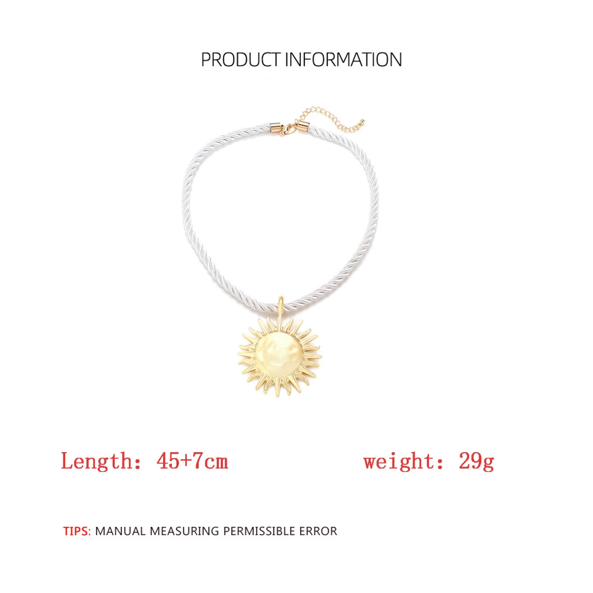 Sun Flower Pendant Necklace