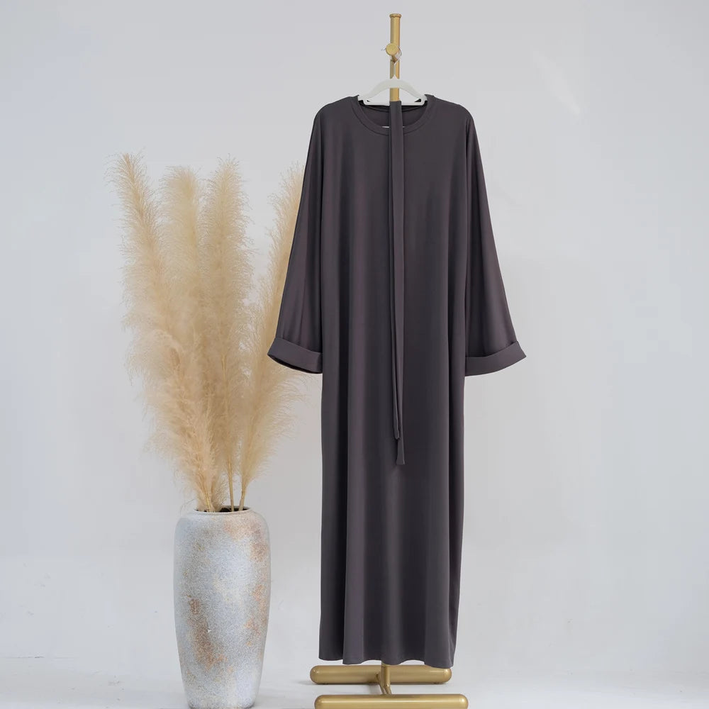 Nouf Rib Knit Abaya