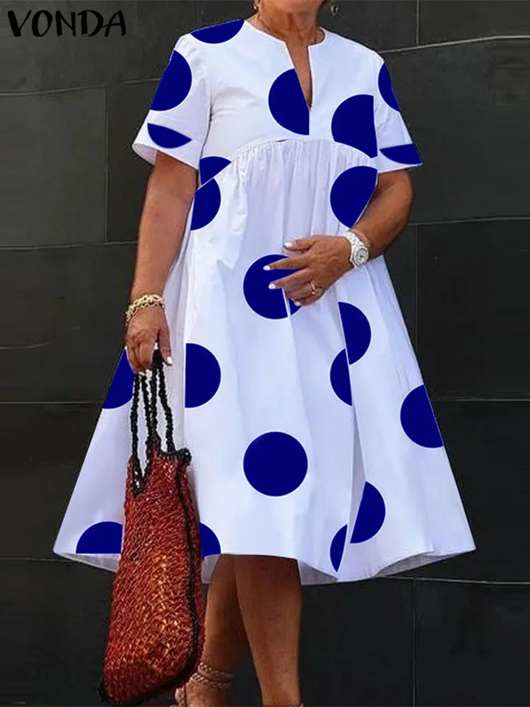 VONDA Polka Dot Dress