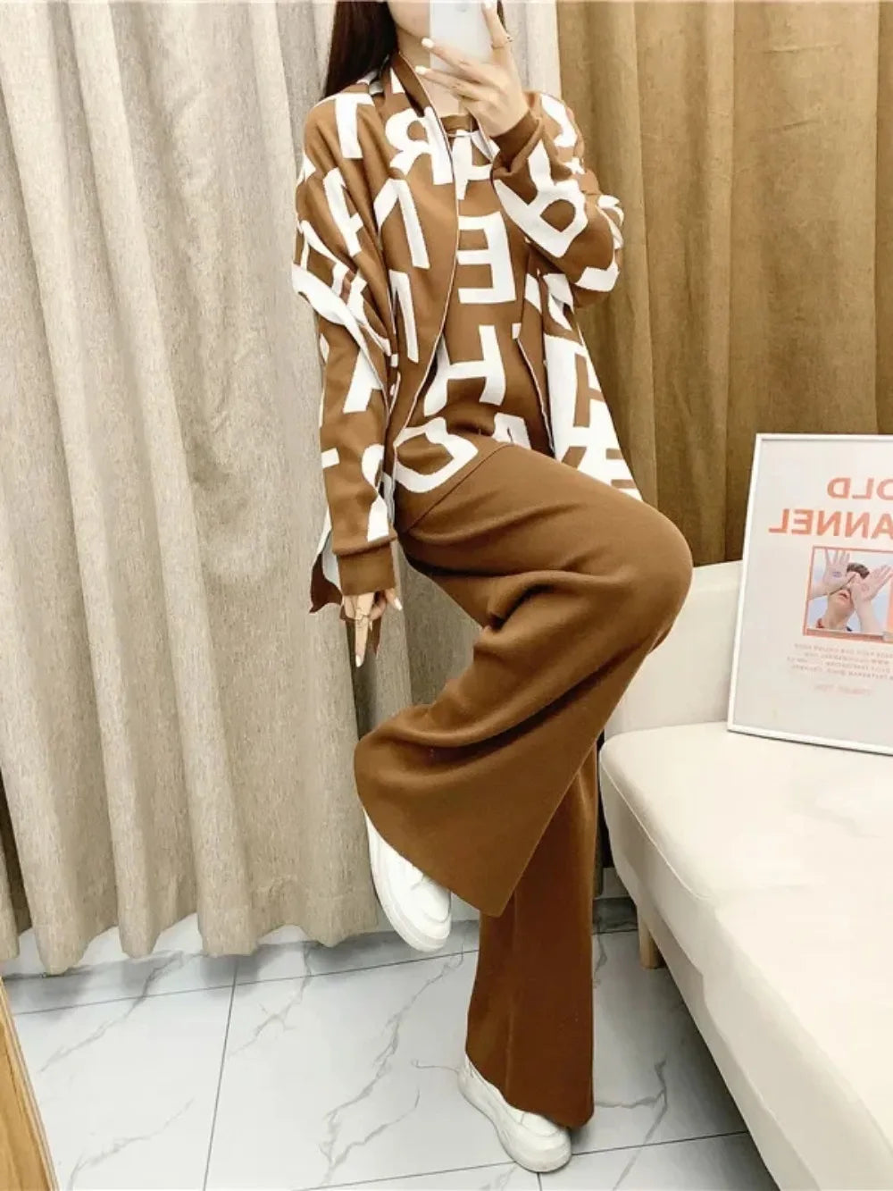 Seham Knitting 3Piece Set