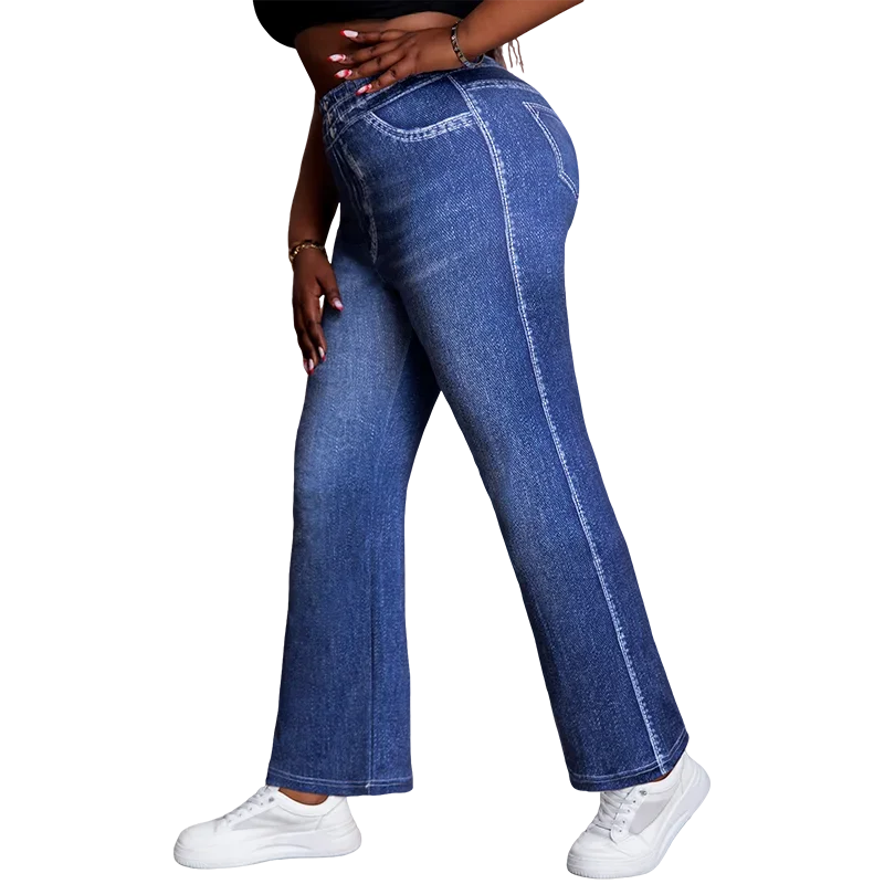 Linda Mid-Rise Knit Wide Leg Pants