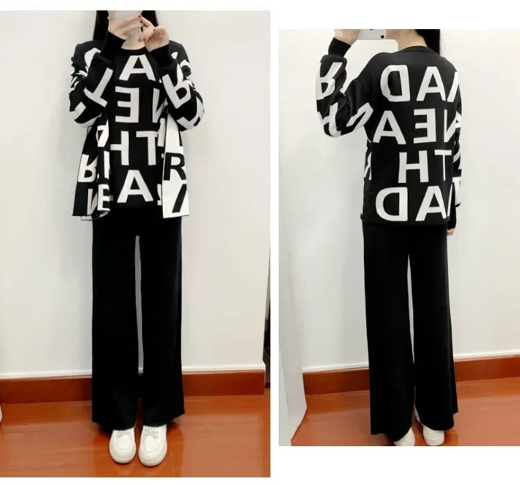 Seham Knitting 3Piece Set