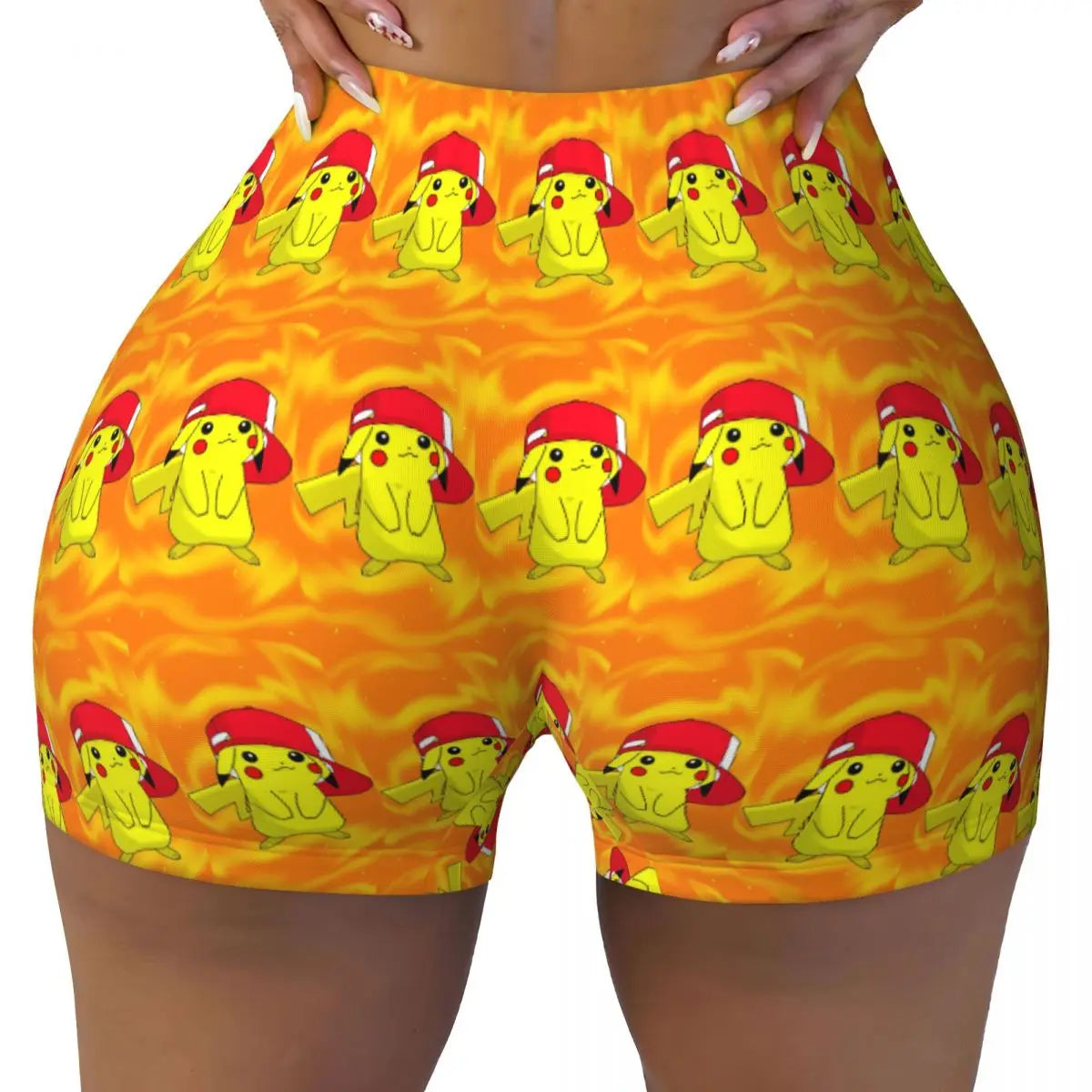 Ghandi Custom Pikachus Yoga Shorts