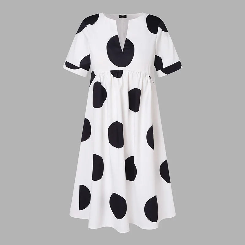 VONDA Polka Dot Dress