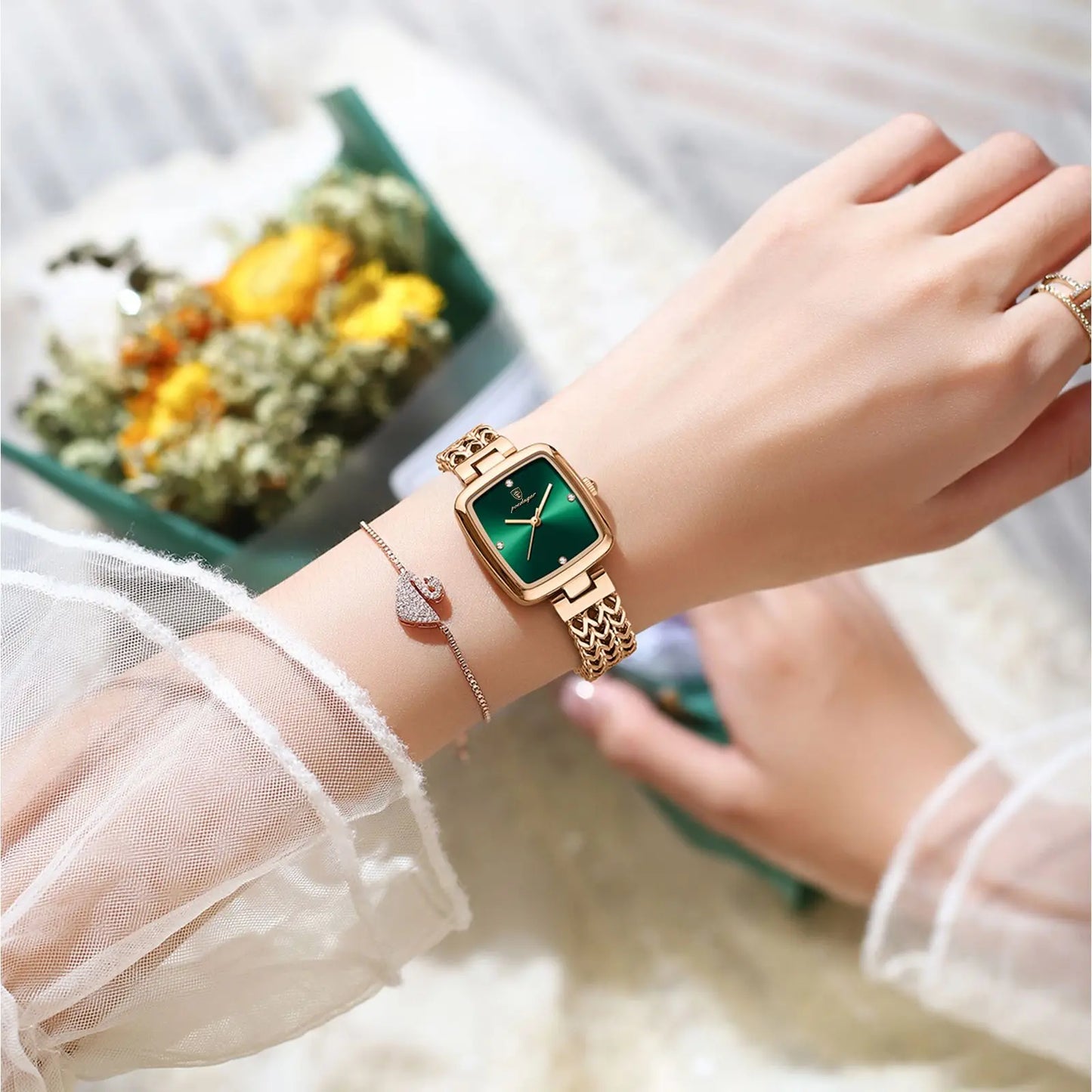 Zawra Luxury Square Watch