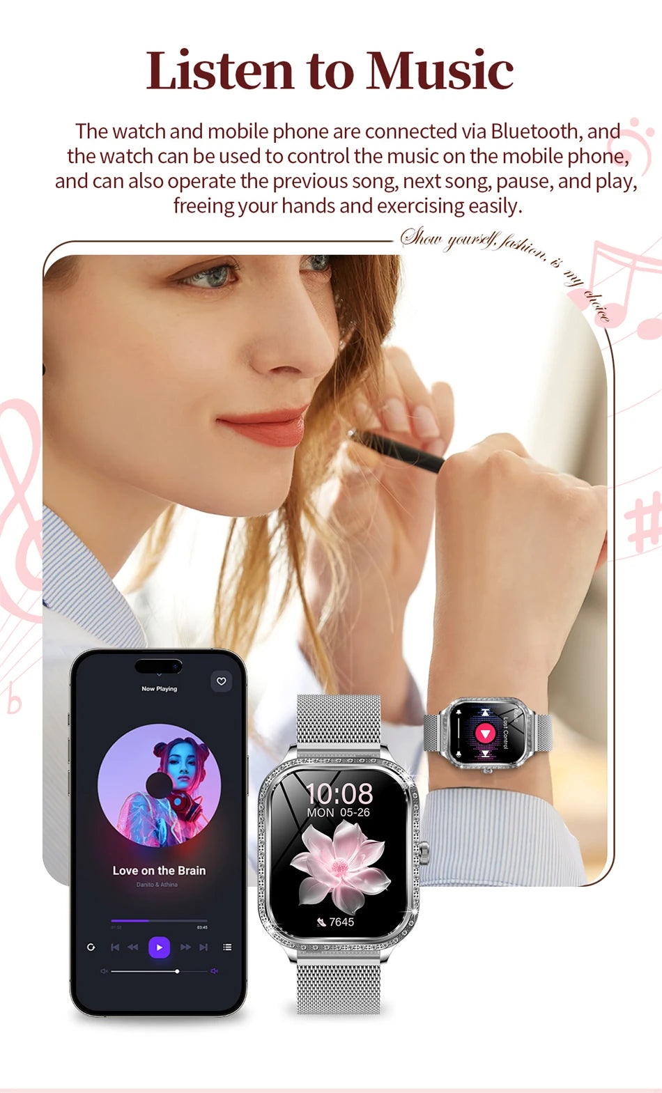 LIGE Smart Watches for Women