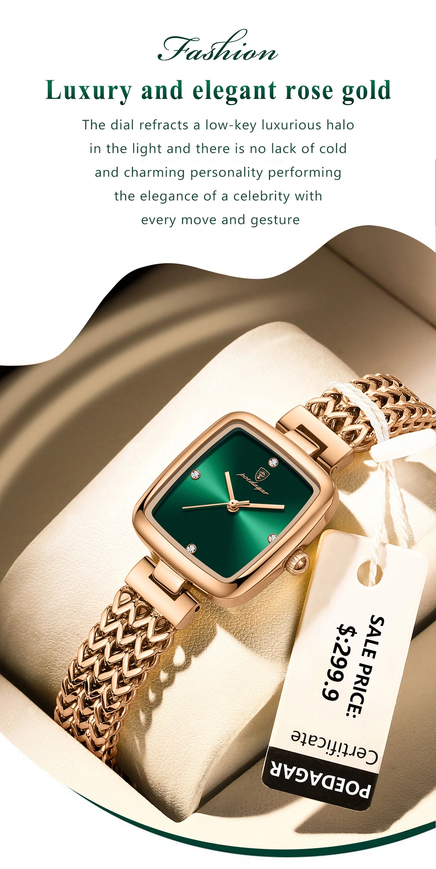 Zawra Luxury Square Watch