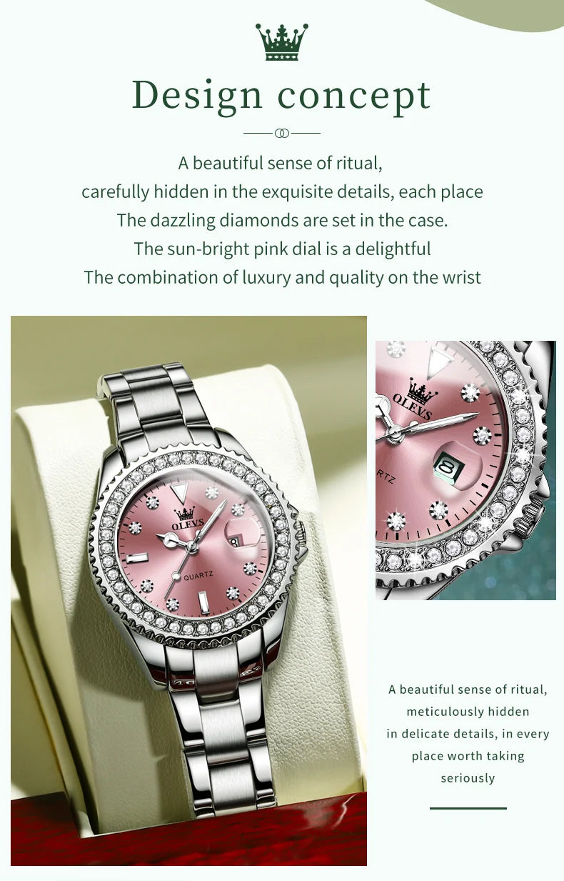 OLEVS2 Original Quartz Watch for Women