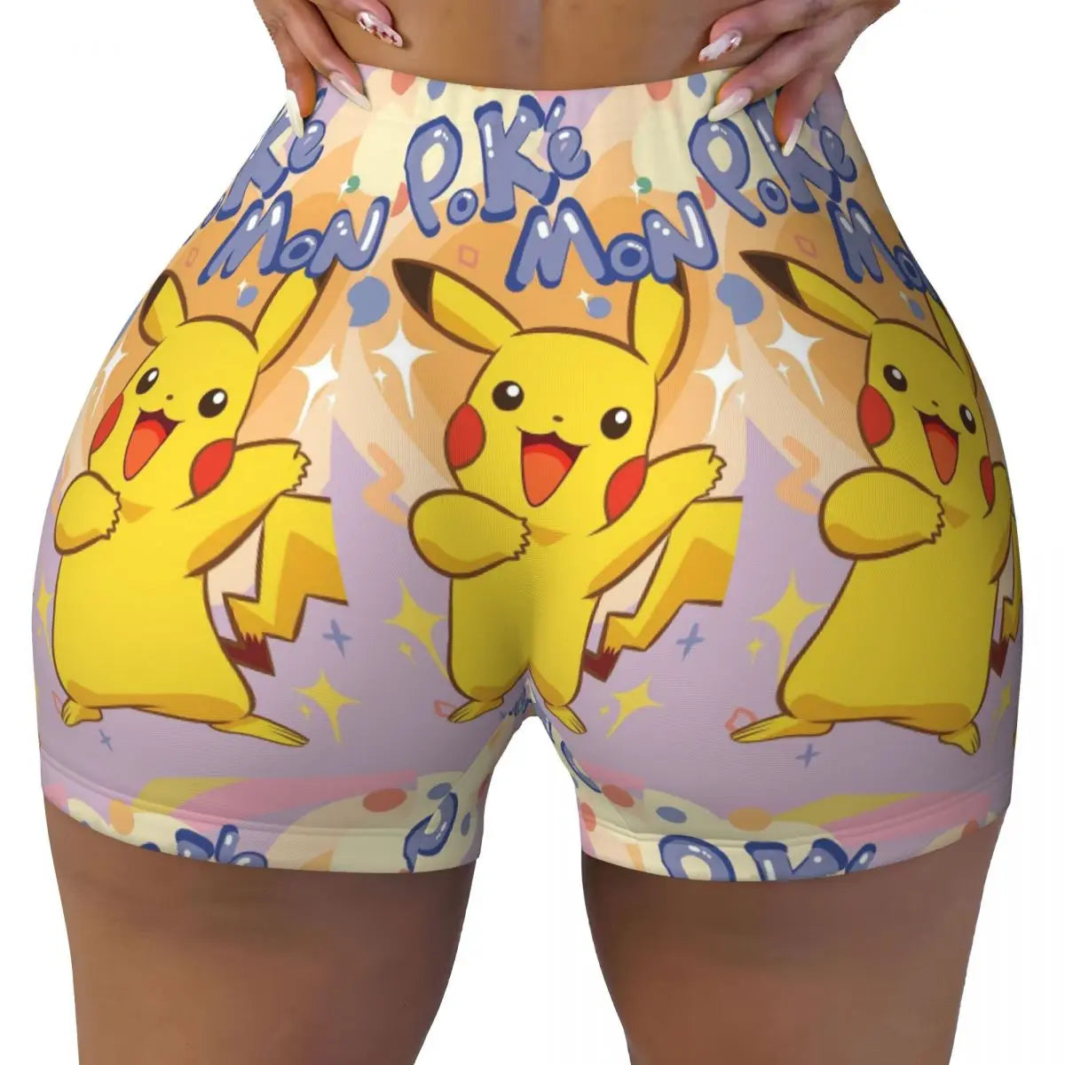 Ghandi Custom Pikachus Yoga Shorts