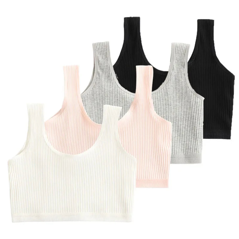 4 Pcs/Lot Teen Girl Sports Bra