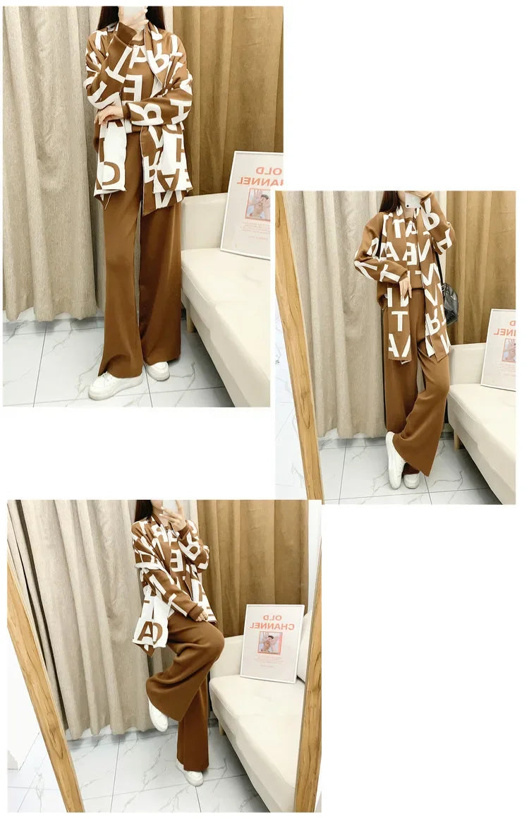 Seham Knitting 3Piece Set