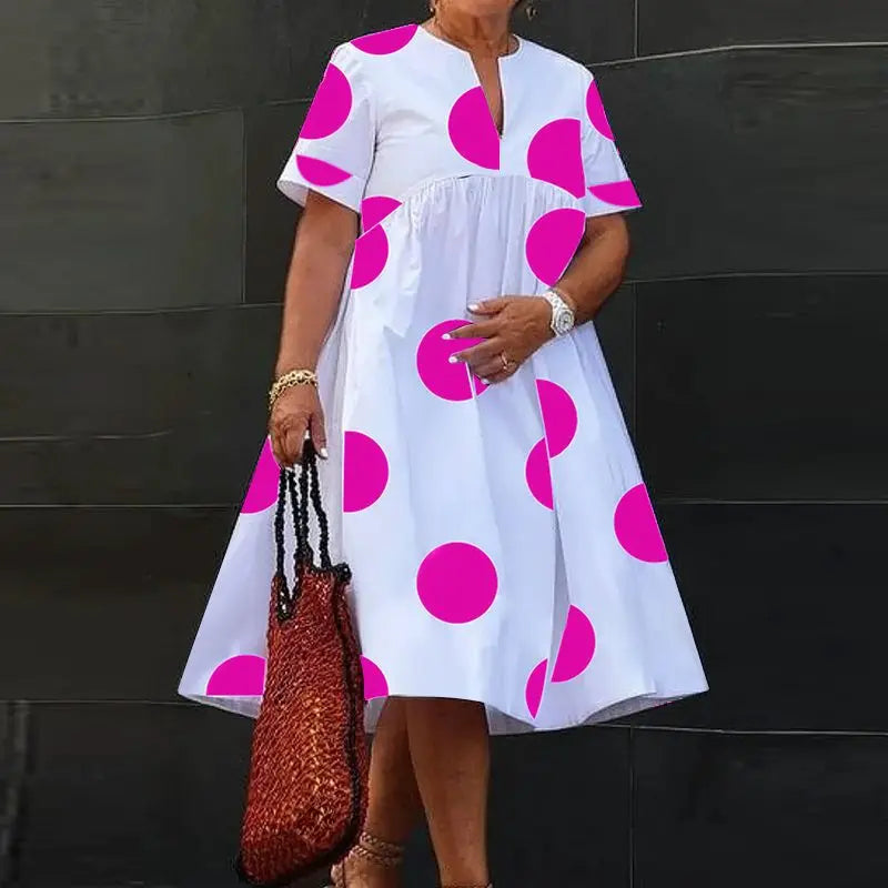 VONDA Polka Dot Dress