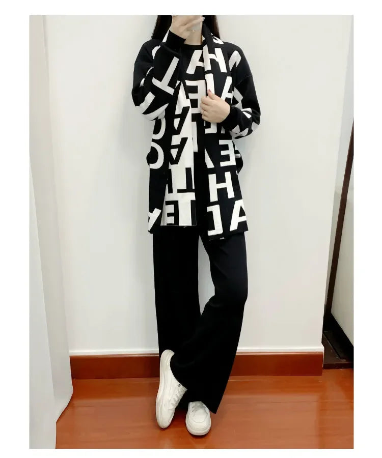 Seham Knitting 3Piece Set