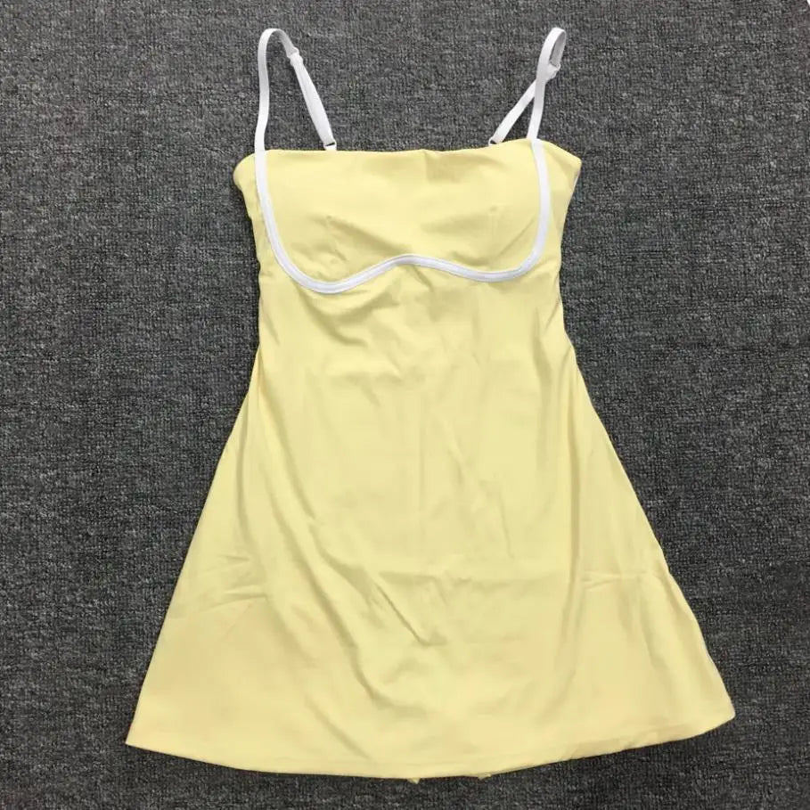 Anjelica 2025 Pad Pockets Tennis Yoga Set Dress