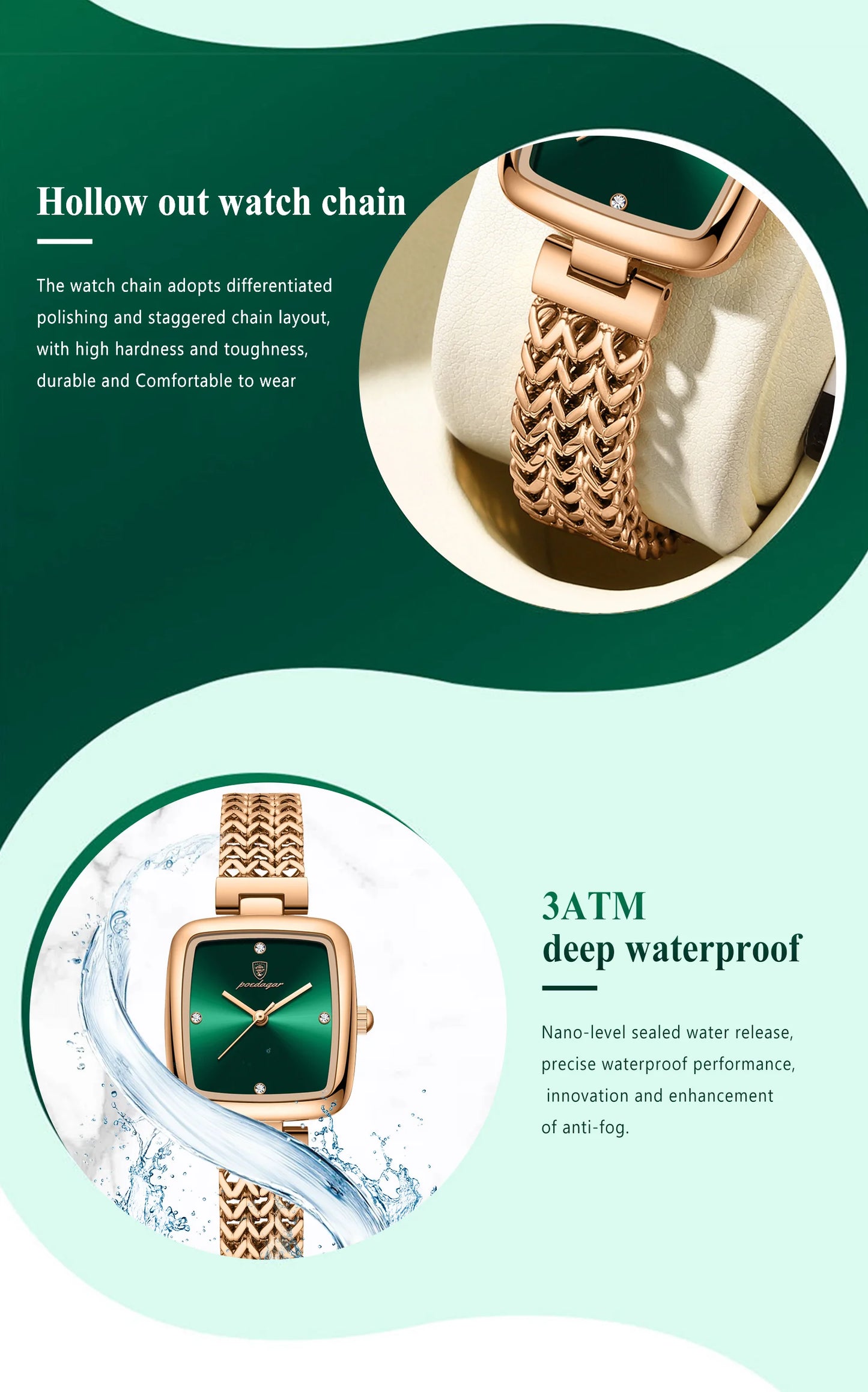 Zawra Luxury Square Watch