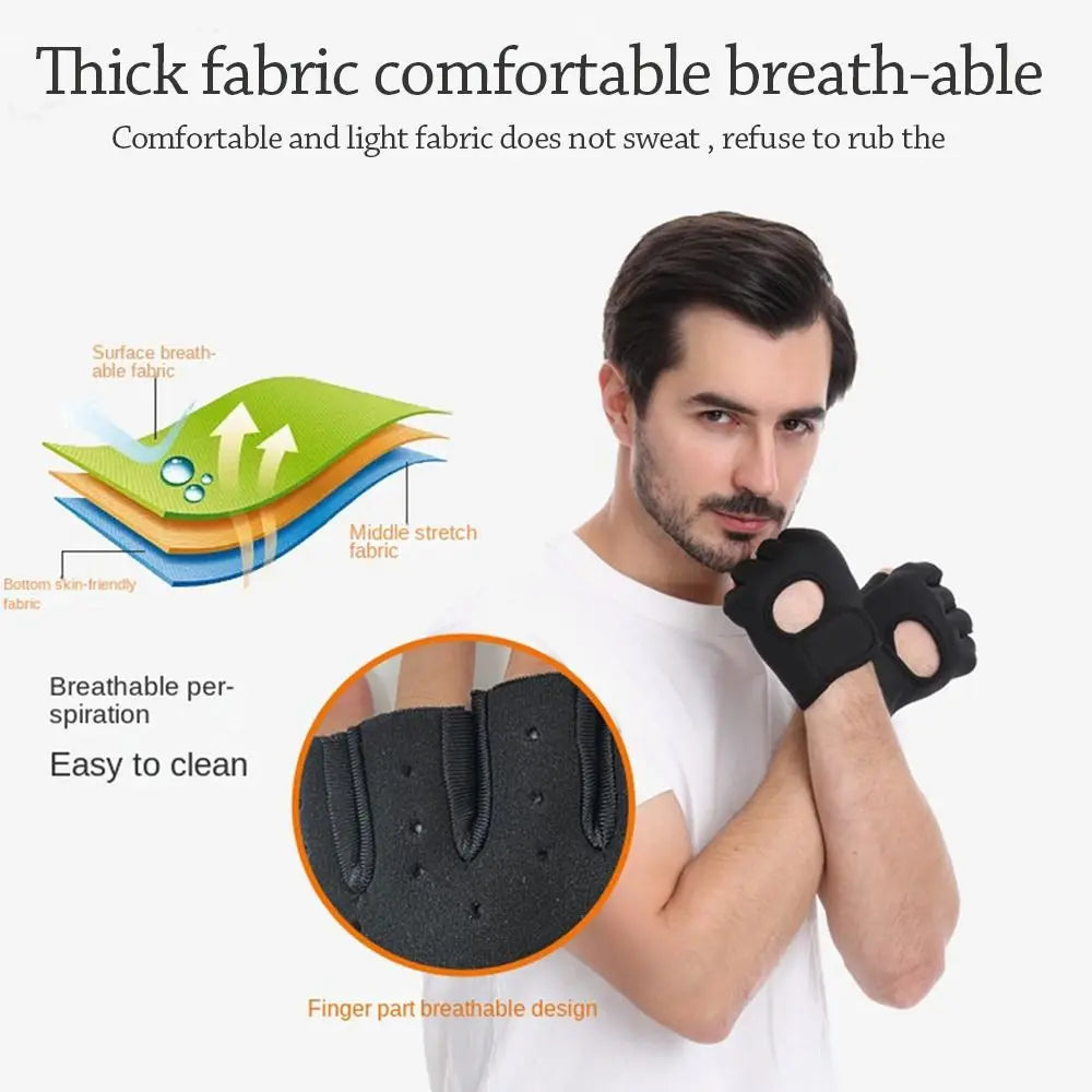 Finger Silicone Palm Weightlifting Gloves