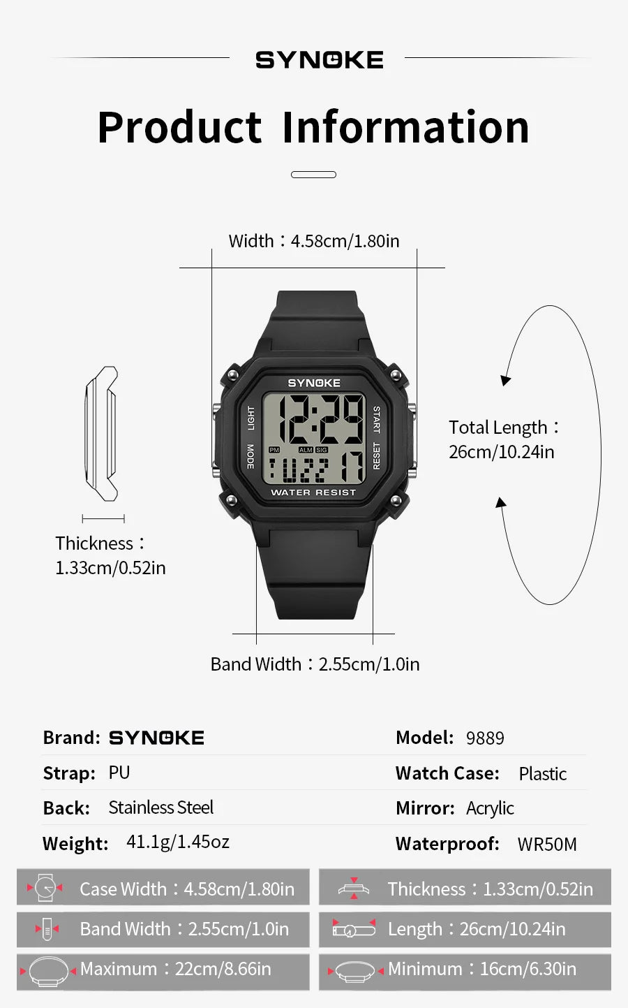 Casa Digital Sports Wristwatch