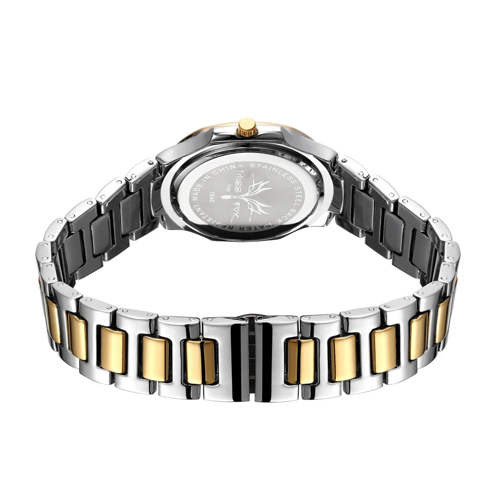 Jehan2 Diamond Quartz Gold Wrist Watch