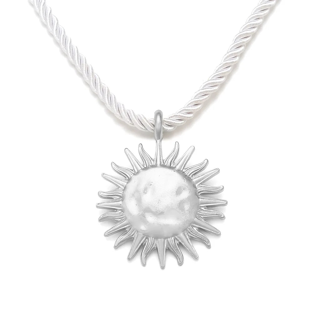 Sun Flower Pendant Necklace