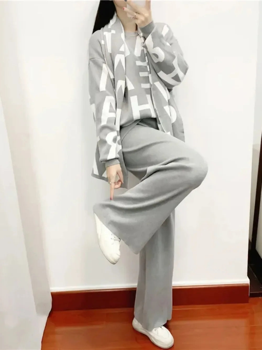 Seham Knitting 3Piece Set