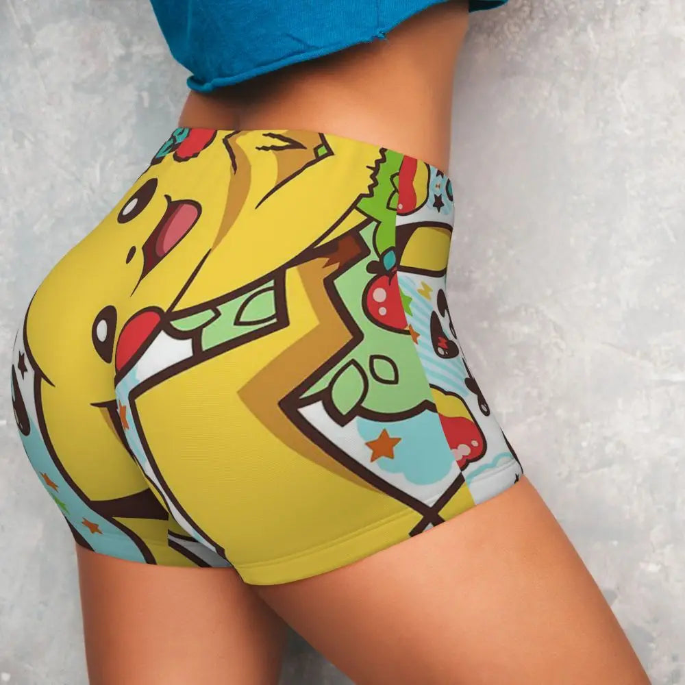 Ghandi Custom Pikachus Yoga Shorts