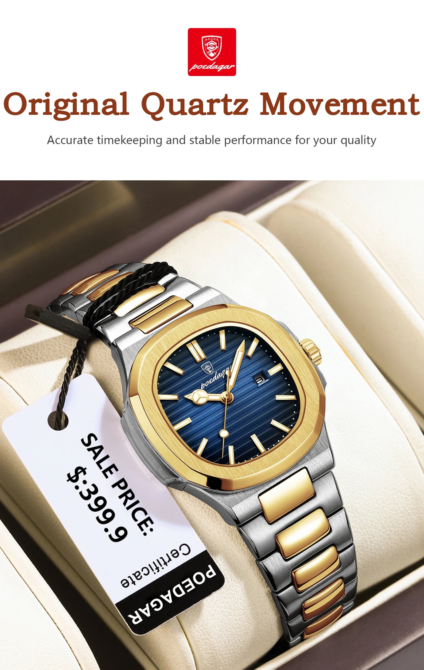 Shahinda Luxury Square Watch