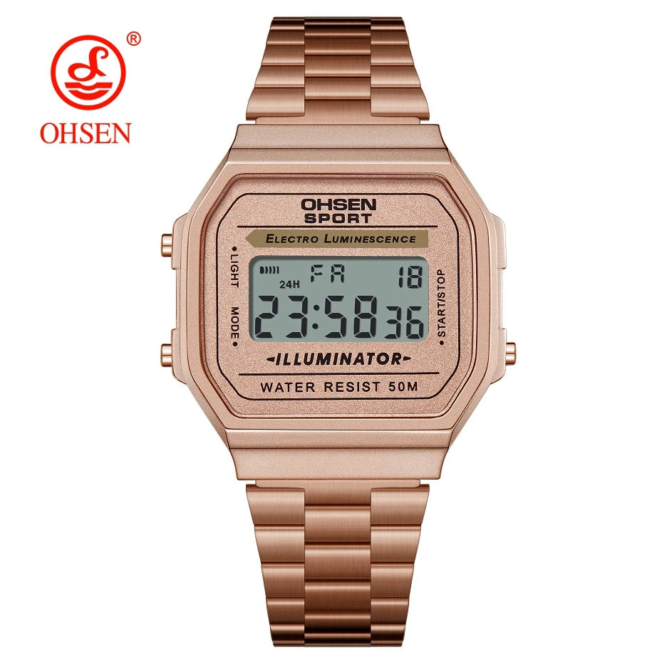 Luxury Gold Ladies Sport Watch