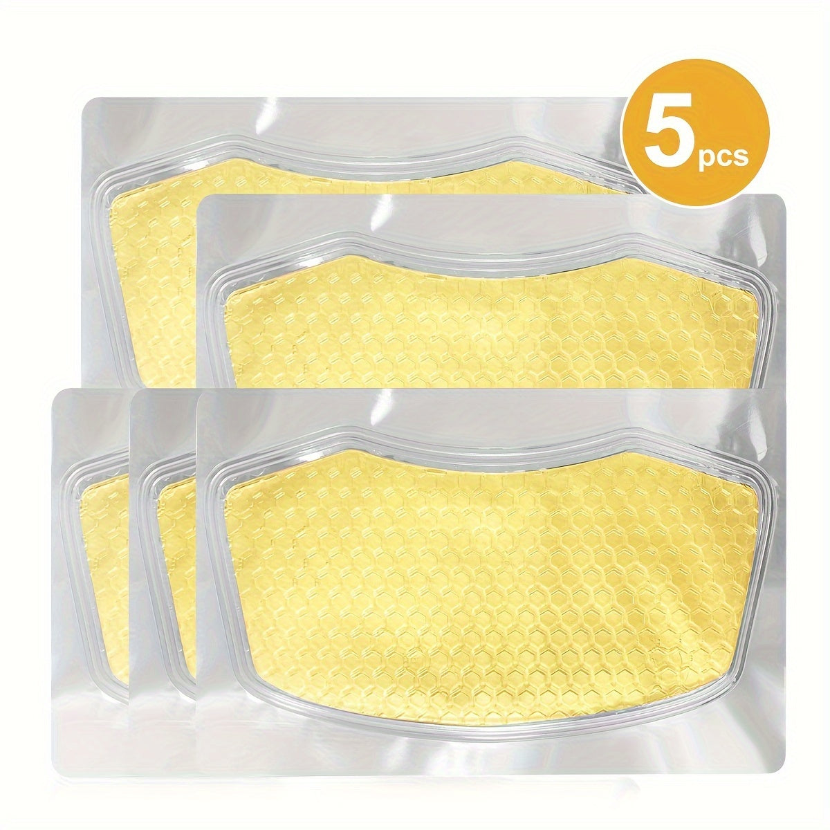 ILISYA 5pcs Golden Collagen Neck Mask