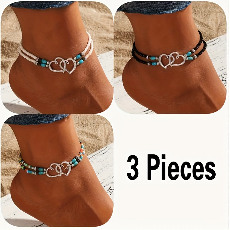 Somaya Bohemian Elastic Anklet Set
