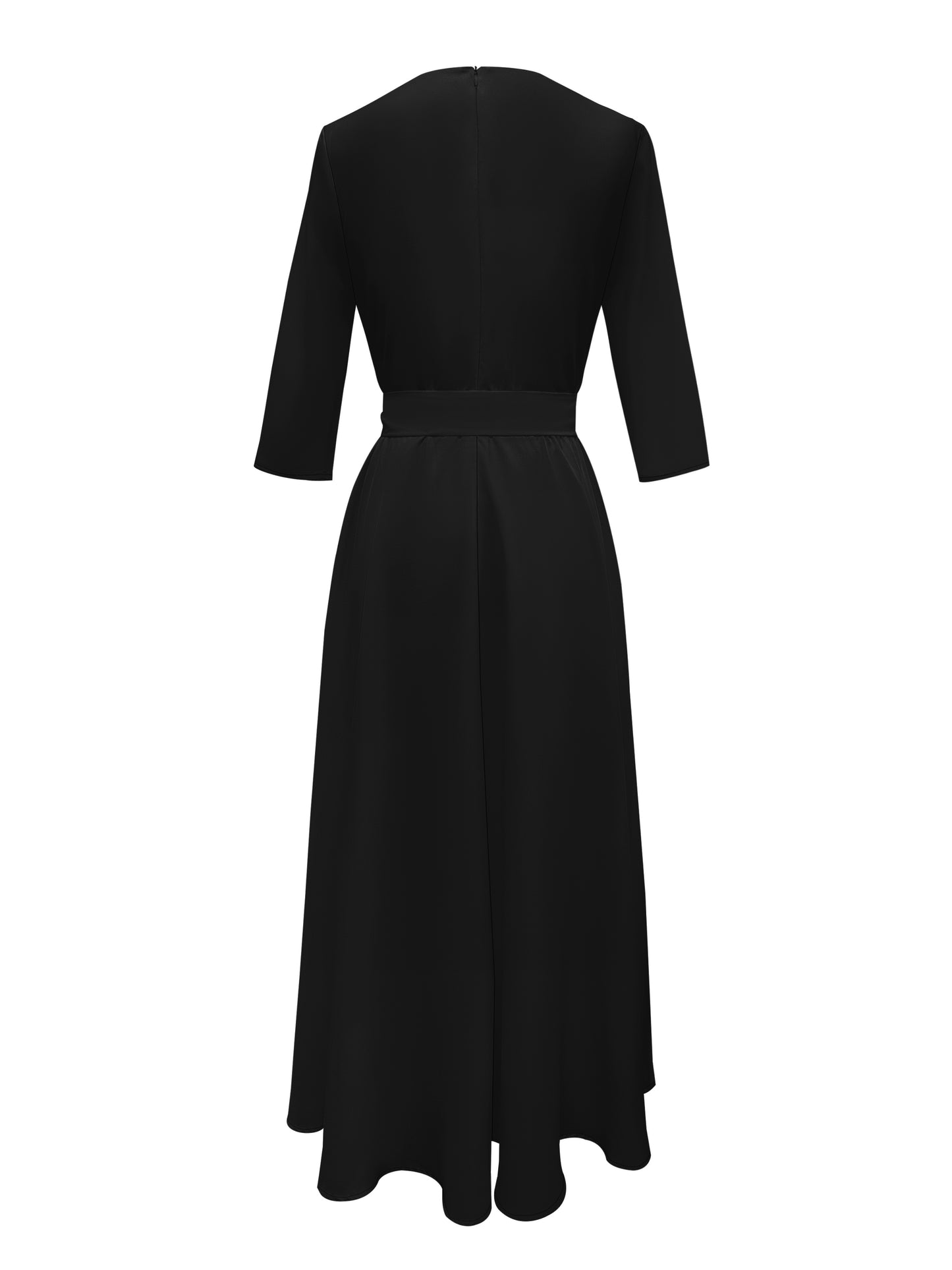 Artemis Crew Neck Belted Dress