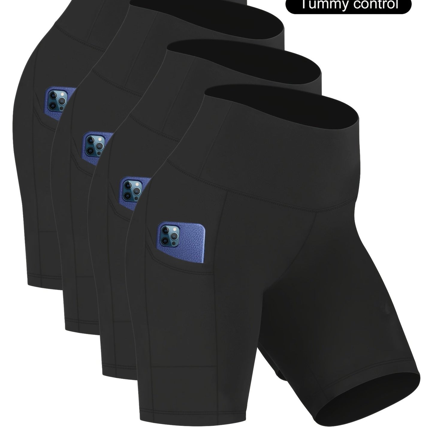 Spyridosa 4pcs Yoga Shorts