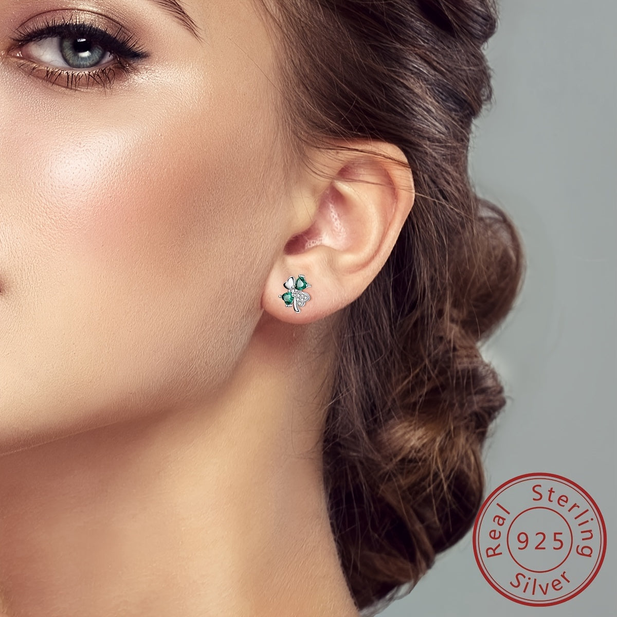 Fabienne Four-Leaf Clover Stud Earrings